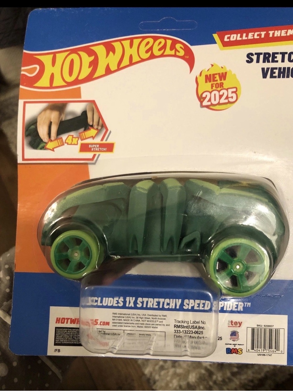Hot Wheels Stretchy Vehicle Assortment - Multi-Color Pack Complete Set of 4 - Picture 11 of 12